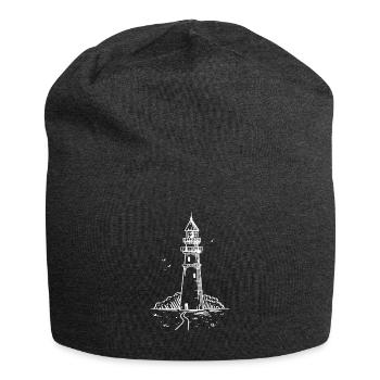 Vintage Leuchtturm - Jersey-Beanie - Anthrazit - Vorne
