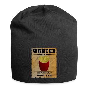 Recherché - Frites - Pommes - Bonnet en jersey - noir - Devant