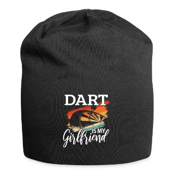Dartpfeil Dartscheibe Hobby Dart Geschenk - Jersey-Beanie - Schwarz - Vorne