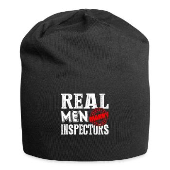 Inspector Real Men Marry Inspectors - Jersey Beanie - black - Front