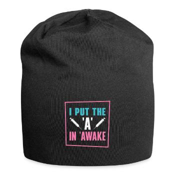 Anesthesia Anesthesiologist Nurse Anesthesiology - Jersey Beanie - black - Front