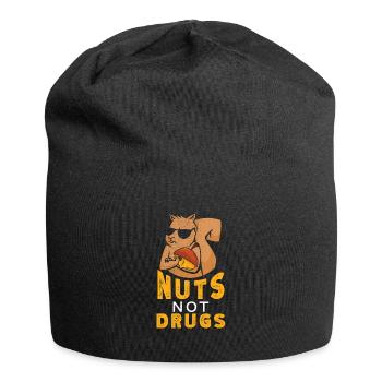 Écureuil rongeur noix Chasseur Chasse Tamia - Bonnet en jersey - noir - Devant