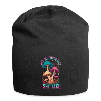 Shiitake Mushroom Forest Fungi Shiitake Moral - Jersey Beanie - black - Front
