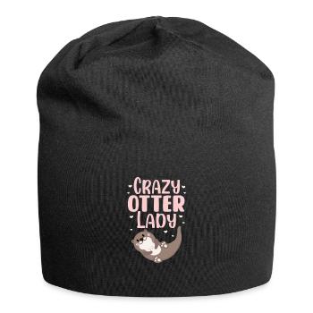 Otter Sea Otter Otter Gift - Jersey Beanie - black - Front