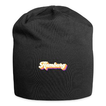Hamburgerin Hamburger Hamburg - Jersey-Beanie - Schwarz - Vorne