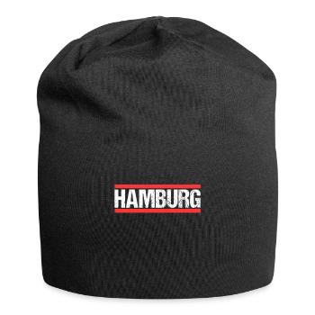 Hamburgerin Hamburger Hamburg - Jersey-Beanie - Schwarz - Vorne