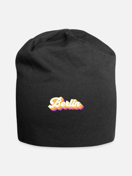 Berlin Berlinerin Berlin Ville Berlin - Bonnet en jersey - noir