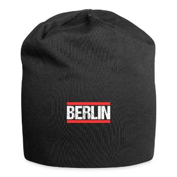 Berlin Berlinerin Berliner Stadt Berlin - Jersey-Beanie - Schwarz - Vorne