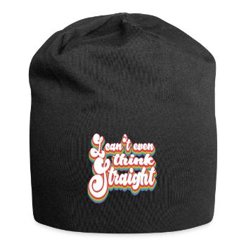 Pride Month LGBTQ - I Can't Even Think Straight - Jersey Beanie - black - Front