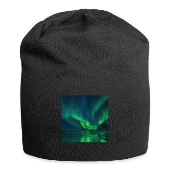 Aurora Borealis Northern Lights Northern Lights - Jersey Beanie - black - Front