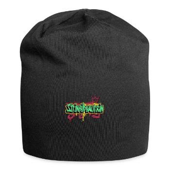Handwerker Graffiti-Art Steinmetzin - Jersey-Beanie - Schwarz - Vorne