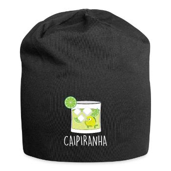 Caipirinha Cocktail Piranha Caipirinha - Jersey-Beanie - Schwarz - Vorne