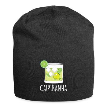 Caipirinha Cocktail Piranha Caipirinha - Jersey Beanie - charcoal grey - Front