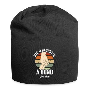 Dad & Daughter - A covenant for life - Father's Day - Jersey Beanie - black - Front
