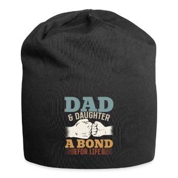 Dad & Daughter - A Covenant for Life - Father's Day - Jersey Beanie - black - Front