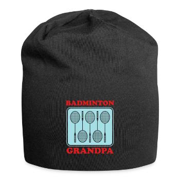 Badminton Grandpa Sport Badminton Player Cadeau - Bonnet en jersey - noir - Devant