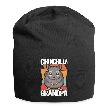 Chinchilla Grand-père propriétaire Chinchillas cadeau - Bonnet en jersey - noir - Devant