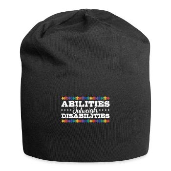 Autism awareness - abilities predominate - Jersey Beanie - black - Front