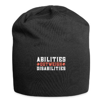 Autism awareness - abilities predominate - Jersey Beanie - black - Front