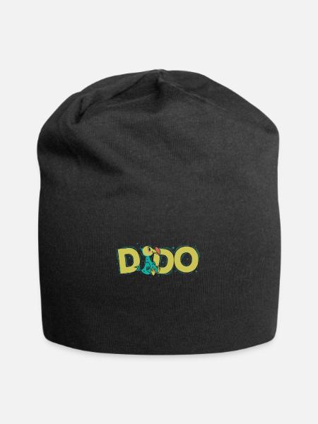 Dodo Vogel aus Mauritius - Jersey-Beanie - Schwarz
