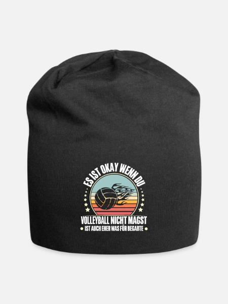 Volleyball - Jersey-Beanie - Schwarz