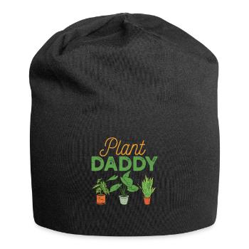 Plant Daddy Nature Botanical Gardener Plants - Jersey Beanie - black - Front