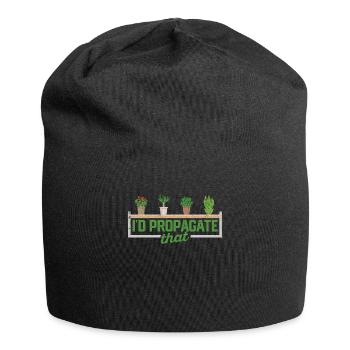 Je propagerais que les plantes jardiniers maison intérieure - Bonnet en jersey - noir - Devant