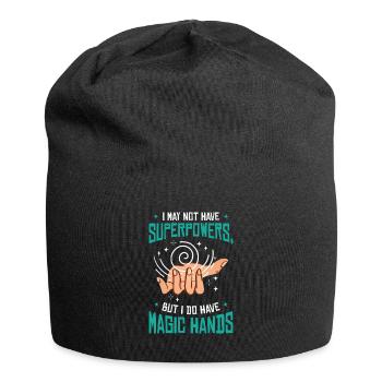 Massage Therapist Therapy Licensed Masseur - Jersey Beanie - black - Front