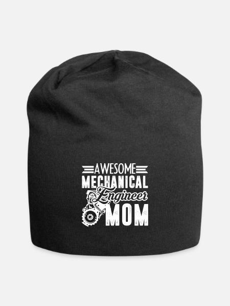 Mechanical Engineer Mechanical Engineer Mom - Jersey Beanie - black