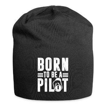 Pilot Born To Be A Pilot - Jersey Beanie - black - Front
