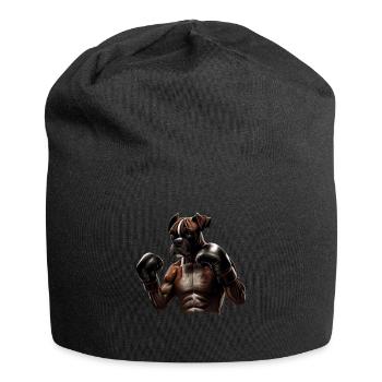 Boxer Hundebesitzer Hund Hunde Hunderasse Boxer - Jersey-Beanie - Schwarz - Vorne