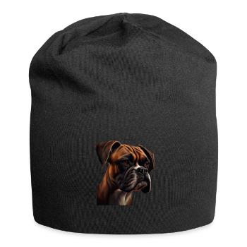 Boxer Hundebesitzer Hund Hunde Hunderasse Boxer - Jersey-Beanie - Schwarz - Vorne