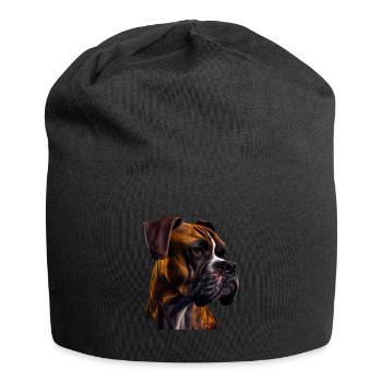 Boxer Hundebesitzer Hund Hunde Hunderasse Boxer - Jersey-Beanie - Schwarz - Vorne