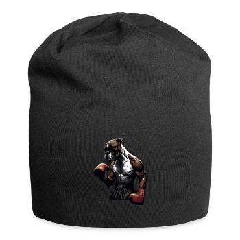 Boxer Hundebesitzer Hund Hunde Hunderasse Boxer - Jersey-Beanie - Schwarz - Vorne