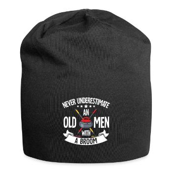 Locken - Jersey-Beanie - Schwarz - Vorne