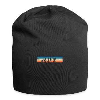 Retro Bodybuilding Evolution - Funnier - Jersey Beanie - black - Front