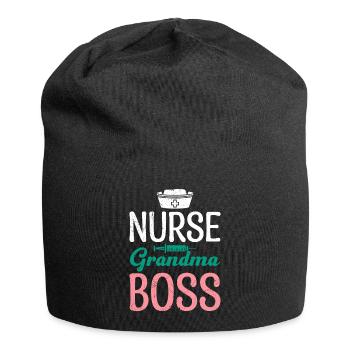 Krankenschwester Oma Chefin Muttertag Granny Boss - Jersey-Beanie - Schwarz - Vorne