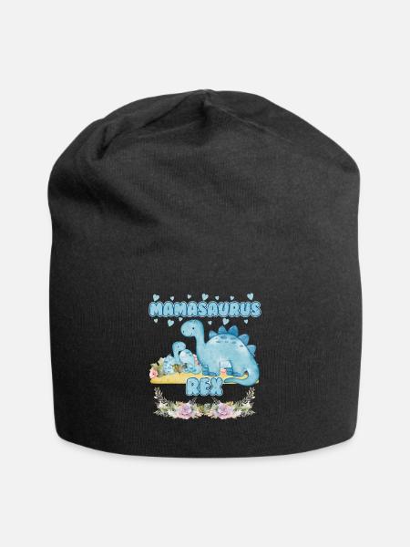 Mamasaurus Fête des mères Mama Dinosaure Mama Saurus - Bonnet en jersey - noir