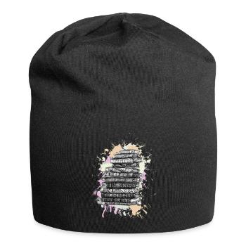 Reading books book - Jersey Beanie - black - Front