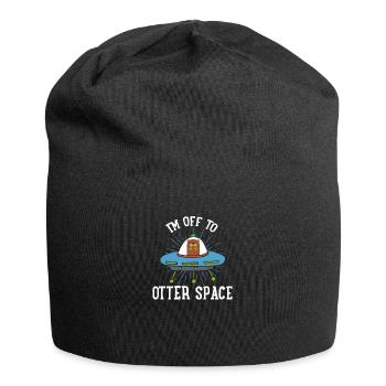 Solar System I'm on my way to Otter Space - Jersey Beanie - black - Front