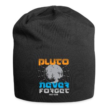 Sonnensystem Pluto Vergiss Niemals 30-06 - Jersey-Beanie - Schwarz - Vorne