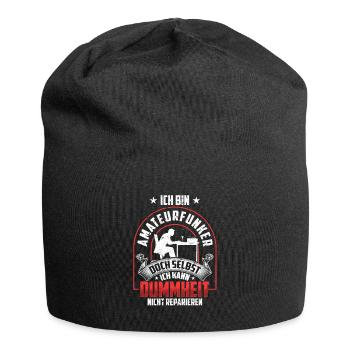 Amateurfunker nicht reparieren Hobbyfunker - Jersey-Beanie - Schwarz - Vorne