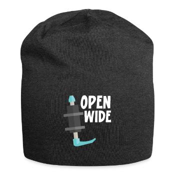Open Wide Krankenschwester Anästhesie Anästhesist - Jersey-Beanie - Anthrazit - Vorne