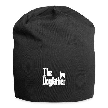 The Dogfather Irischer Wolfshund - Jersey-Beanie - Schwarz - Vorne
