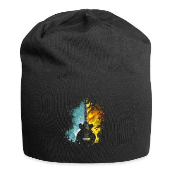 Fire and Water Guitar - Jersey Beanie - black - Front