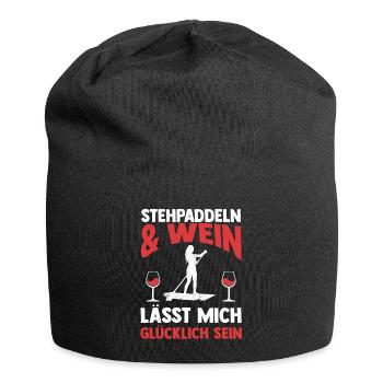 Wein Stand Up Paddeling - Jersey-Beanie - Schwarz - Vorne