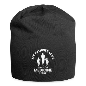 Meilleur père de médecine amour grand-père de la famille grand-père - Bonnet en jersey - noir - Devant