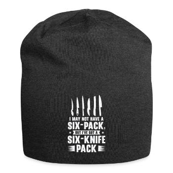 Messersammler Messer Sammeln - Jersey-Beanie - Anthrazit - Vorne