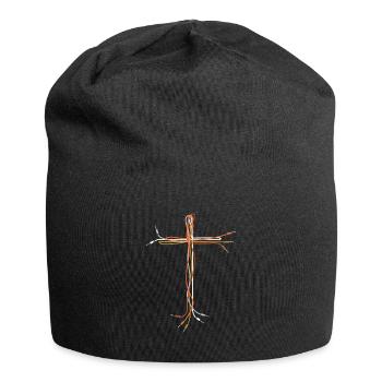 Jesus Cross Cable AUX Audio Cable - Jersey Beanie - black - Front