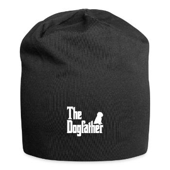 The Dogfather Bearded Collie - Jersey-Beanie - Schwarz - Vorne